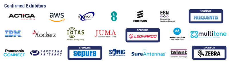 Company logos of sponsors of British APCO